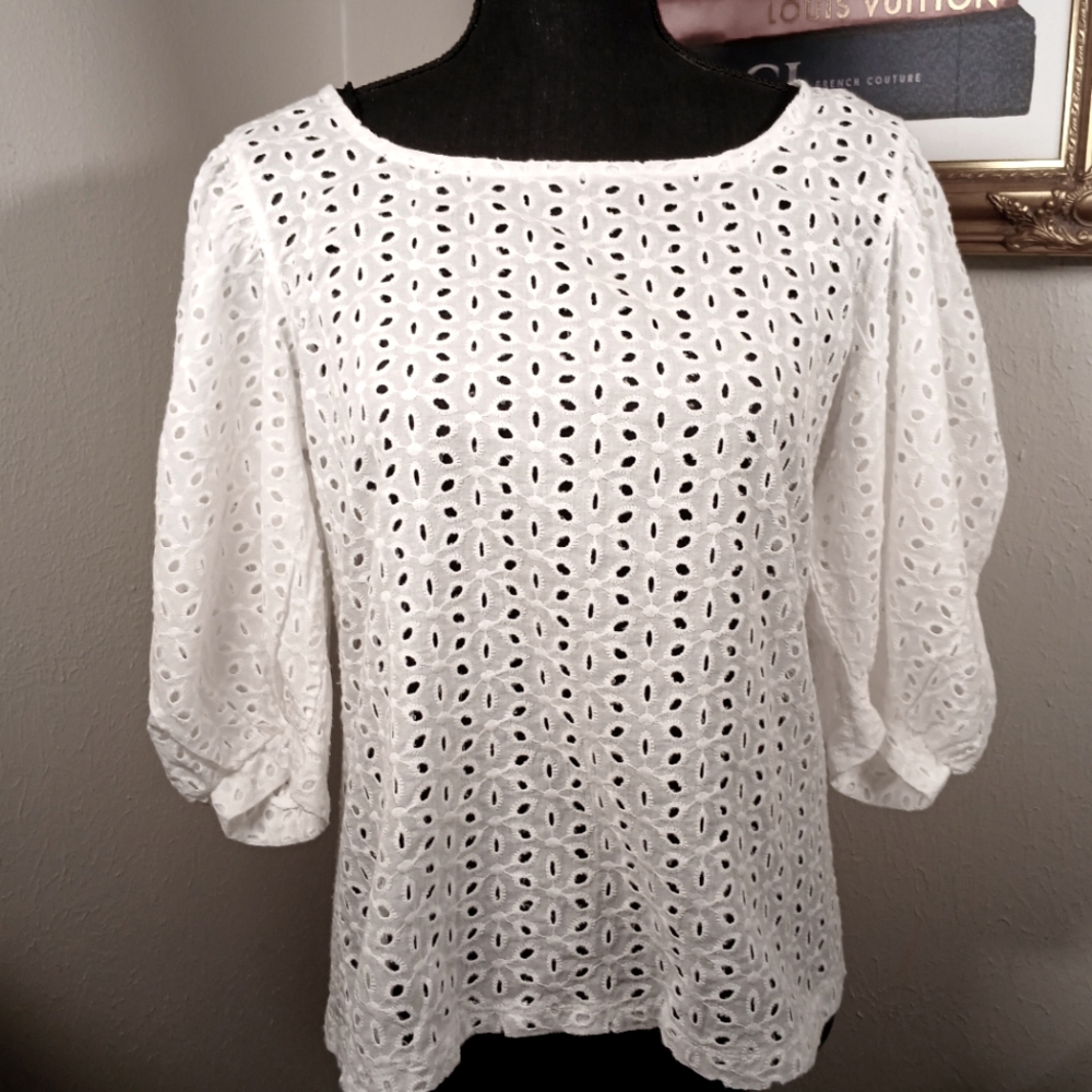 Luna Rae Eyelet Blouse